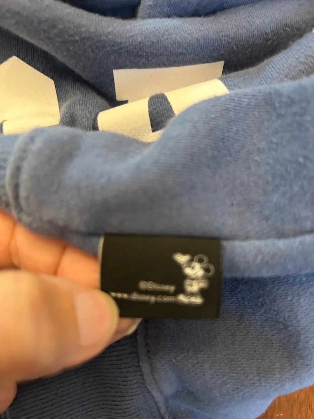 GAP Blue Hoodie with Mickey Mouse Graphic Size XS EUC